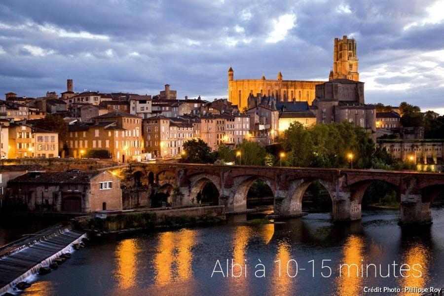 Grand appartement de 80m2 à 10min d'Albi Blaye-Les-Mines Exterior foto